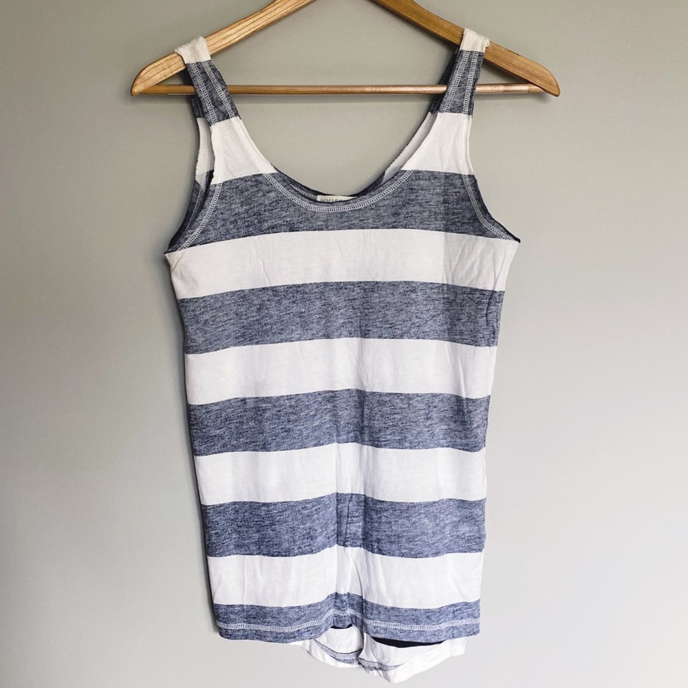 WHISTLES navy white stripe tank